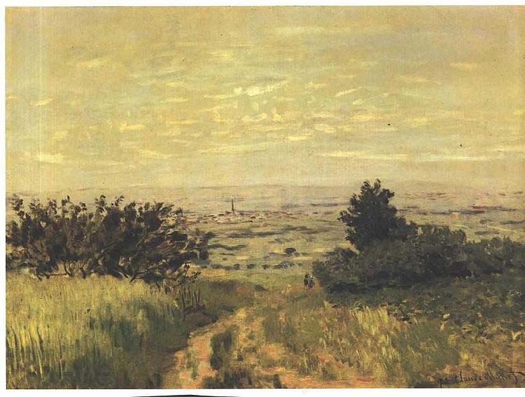 Claude Monet View to the plain of Argenteuil Spain oil painting art